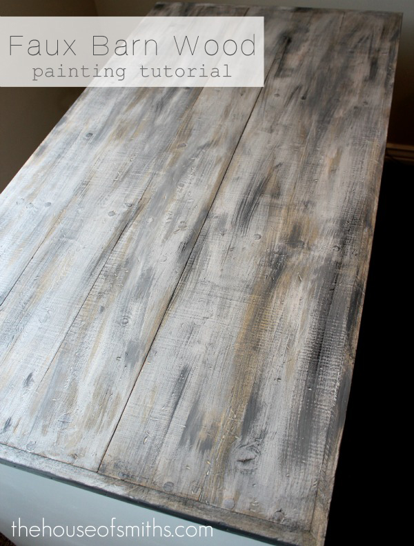How to create a fake wood look using chalk paint 