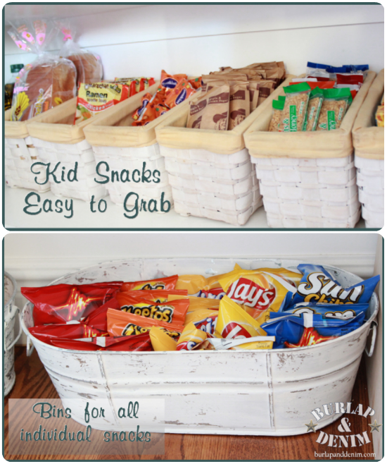 Pantry Organization: Toddler Snacks